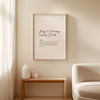 Framed definition print featuring 'Allergy & Immunology Laboratory Director' in cursive font with professional definition text on light background with wooden frame
